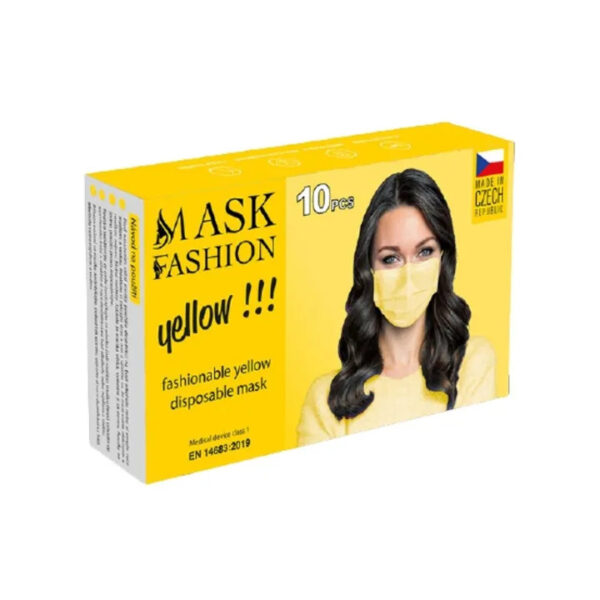 Žuta medicinska zaštitna maska za lice 10 kom