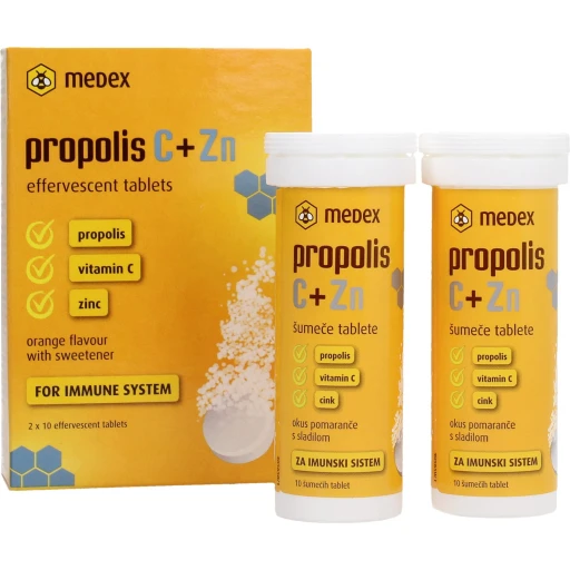 Propolis C + Zn šumeće tablete