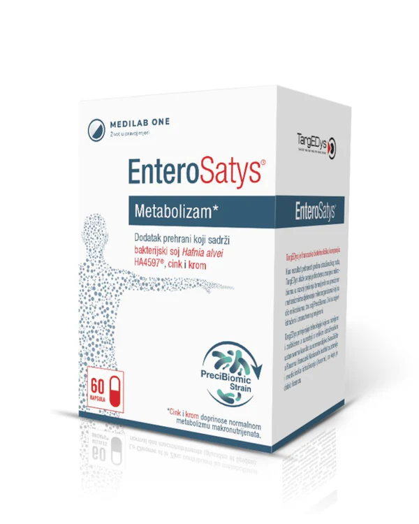 EnteroSatys Metabolizam 60 kapsula EnteroSatys kapsule – probiotik za regulaciju apetita i metabolizma, 60 kapsula