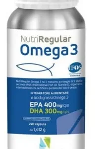 NutriRegular Omega 3 – IFOS riblje ulje, 220 kapsula, EPA 400 mg, DHA 300 mg