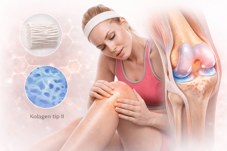 kolagen tip I i tip II u hrskavici koljena i zdravlju zglobova